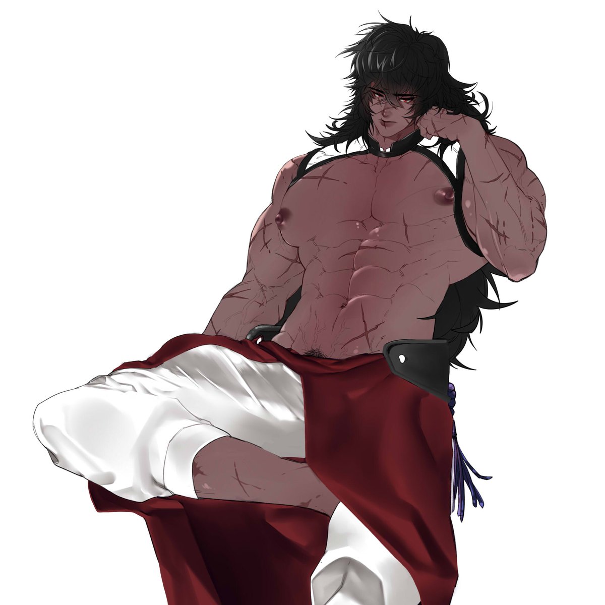 옛날 그림 살짝 터치만 해줬는데 이상한듯..