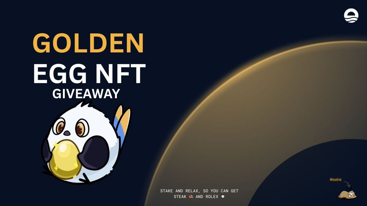 StakeandRelax's tweet photo. LM 🦥💤
Wookie’s got something special for the community!

🌅 Sunrise x Golden Egg NFT Whitelist Giveaway
🥚 30 WL spots up for grabs!

How to enter:
✅ Like & RT
✅ Follow @SunriseLayer & @StakeandRelax
✅ Drop your EVM address in the comments

🎁 Golden Egg NFT holders get:
🔸 Bonus $RISE airdrop
🔸 Boosted earnings across Sunrise DeFi
🔸 Early access + exclusive community perks

Deadline: 02.August 2025