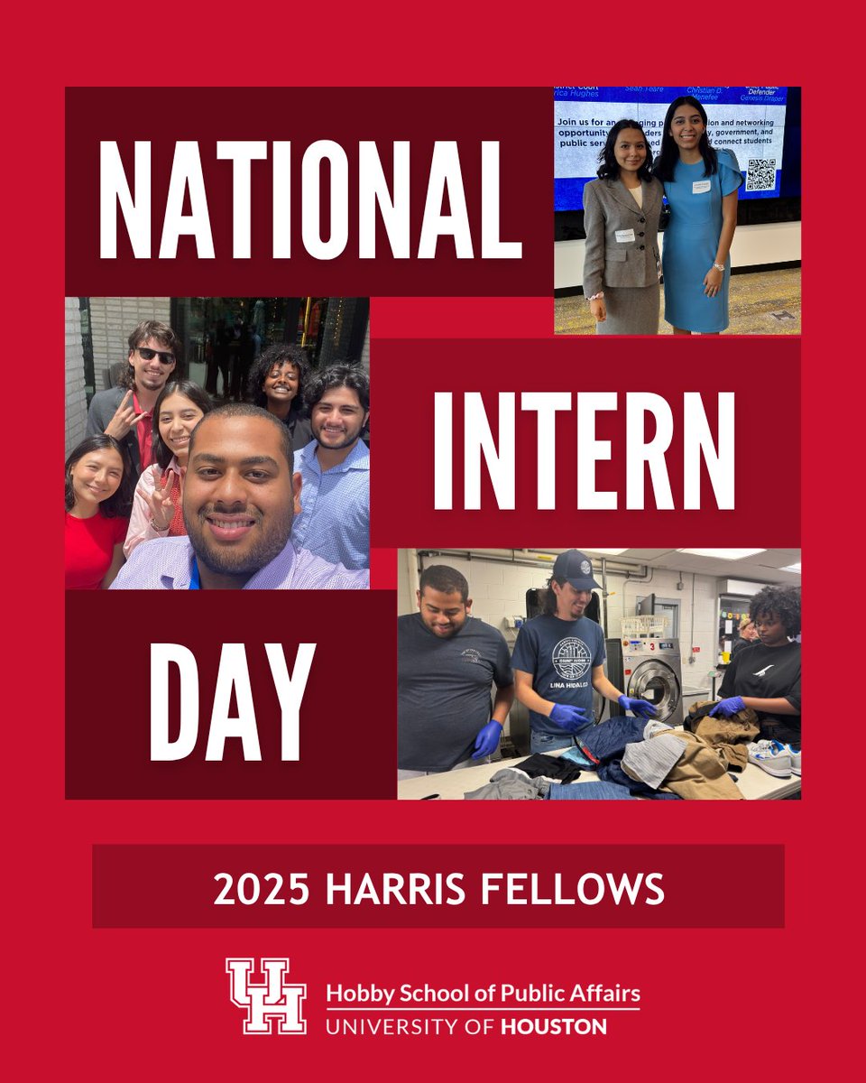 Happy National Internship Day 2025!
🎉Today we’re celebrating UH Coogs making a difference through the Harris Fellows program! From policy research to community engagement, these mission-driven interns are gaining real-world experience in county government and public service. 🙌