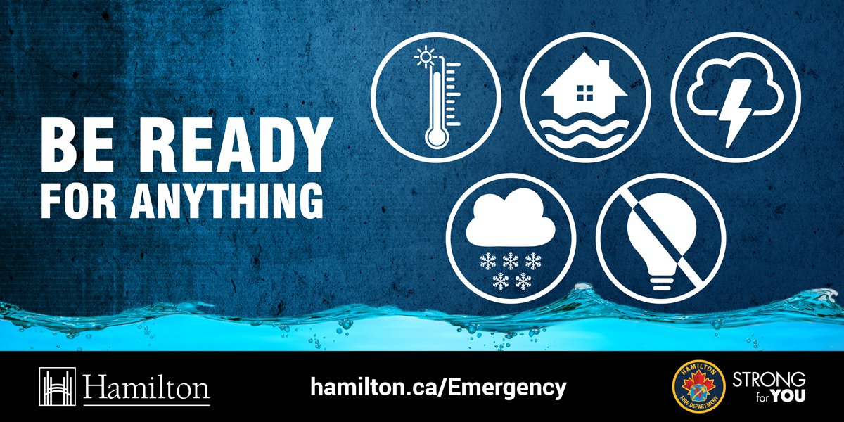 DYK how to shelter in place #HamOnt?
Here's how:
-Close all windows &amp; doors
-Tape around windows, air ducts &amp; vents
-Turn off fans, heating &amp; AC systems
-Move to an interior room above ground level
For more info visit: hamilton.ca/emergency
#EmergencyPreparedness #StrongForYou