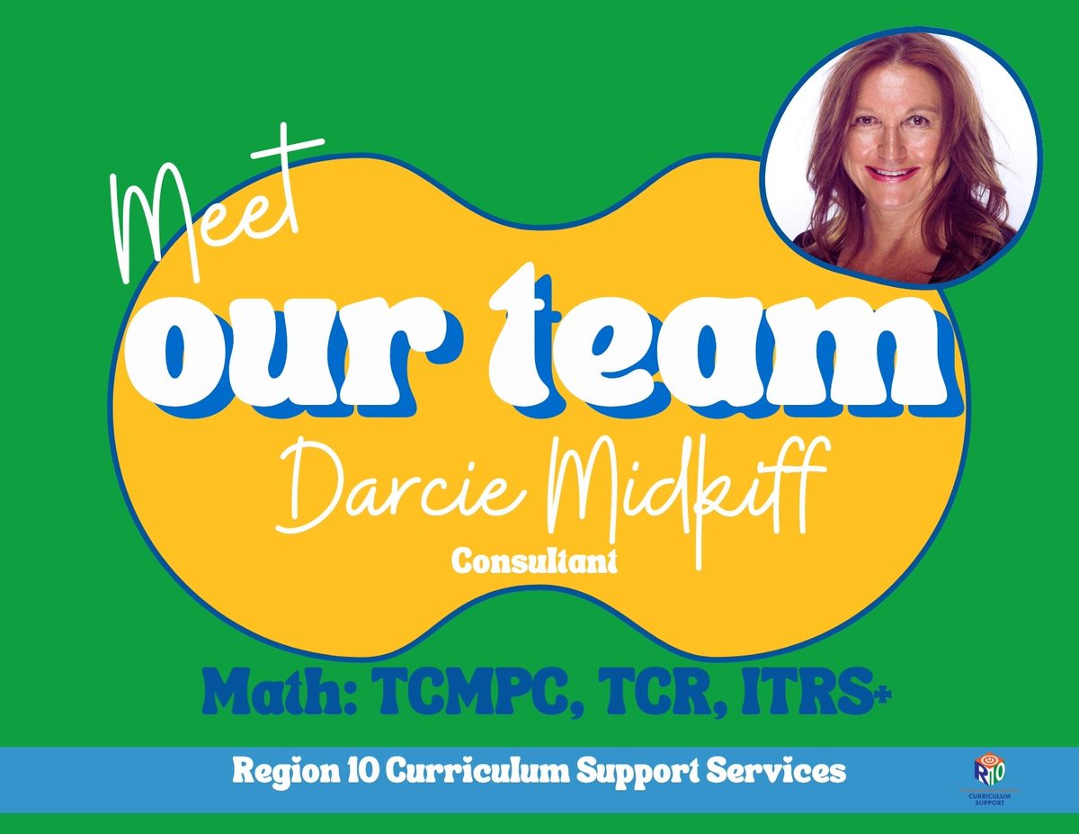 R10CSS's tweet image. 💚 Meet Darcie Midkiff 💚
She is our Curriculum Support Services Math Consultant.
Darcie's favorite saying is "It is what it is"✌️
What about you? What is a favorite quote or saying?
Need support? bit.ly/R10PDRequestFo…