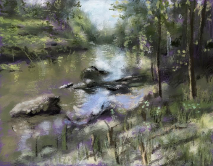 Art of the Day: "Withlacoochee". Buy at: ArtPal.com/LarryWhitler?i…