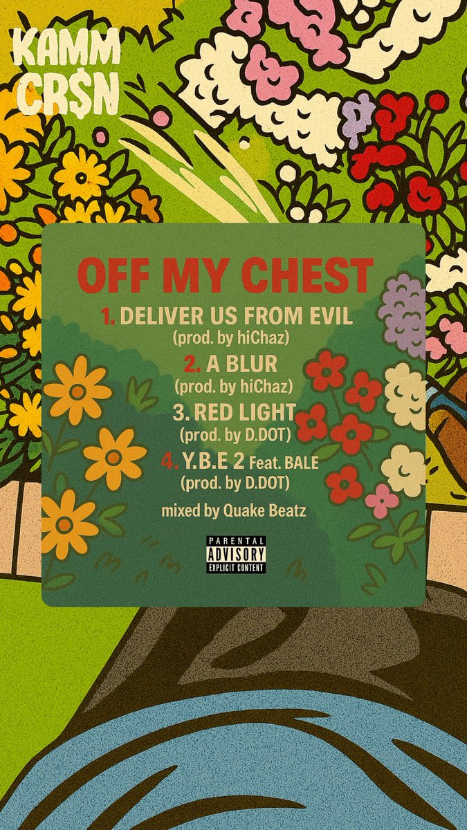 “Off My Chest” all digital streaming platforms @ midnight. 💐