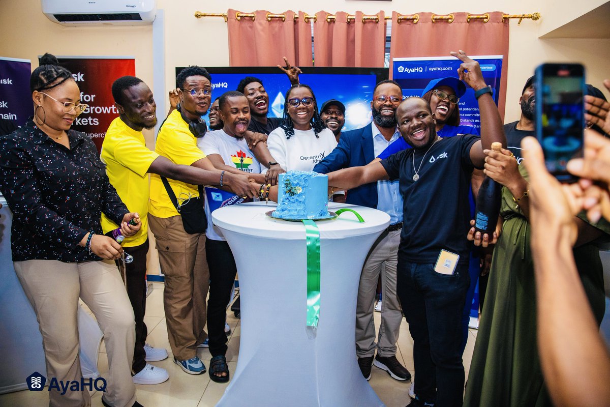 Ethereum’s birthday at <a href="/ayahq_/">AyaHQ (Techstars '23)</a> with <a href="/DecentrixAfrica/">Decentrix Africa</a> 🥳