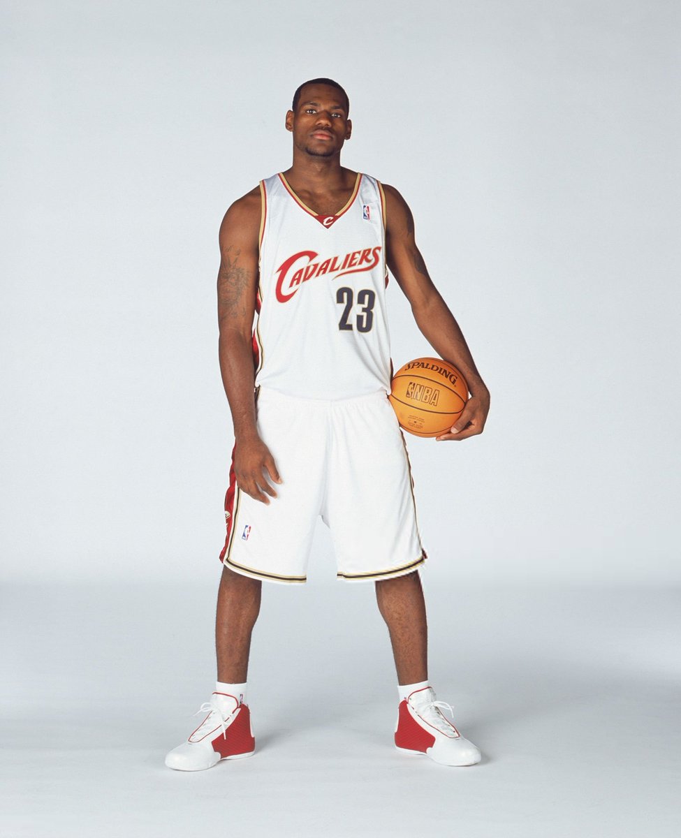 LeBron during NBA Media Day 2003 .