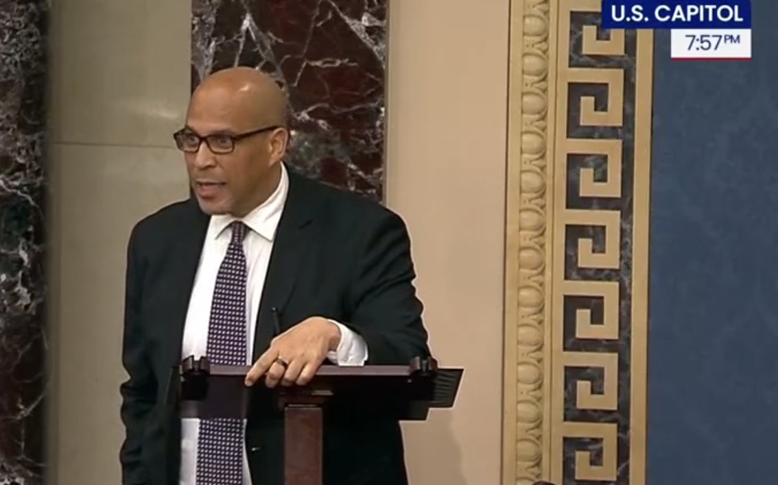 Sludge's tweet image. Sen. Cory Booker (D-NJ) voted against the latest Sanders resolutions to block sales of offensive weapons to Israel.

Booker was the top Senate recipient of AIPAC PAC donations in the first half of this year: $456,000. He is up for re-election in 2026.

readsludge.com/2025/07/25/aip…