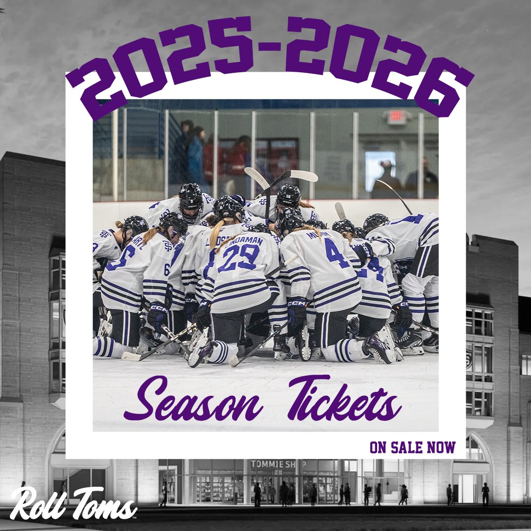 You won't want to miss any of the action this season! 

Get your 𝐒𝐄𝐀𝐒𝐎𝐍 𝐓𝐈𝐂𝐊𝐄𝐓𝐒 now!

🎟 : link.stthomas.edu/EzgLi