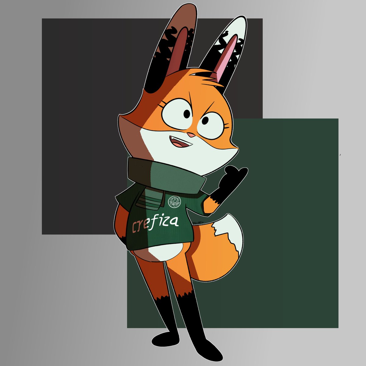 RoxviArt's tweet photo. Fun fact: el creador de lupi y baduki es hincha de palmeiras

#lupiebaduki #fanart https://t.co/CxjoTaumDk