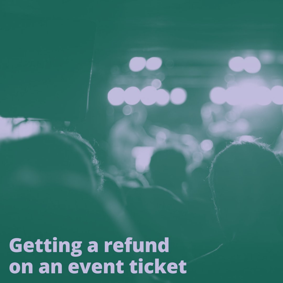 If you bought your event ticket from an official seller you can get a refund if the organiser cancels, moves or reschedules the event.

Check your refund rights ⤵️
bit.ly/4m4X2I2