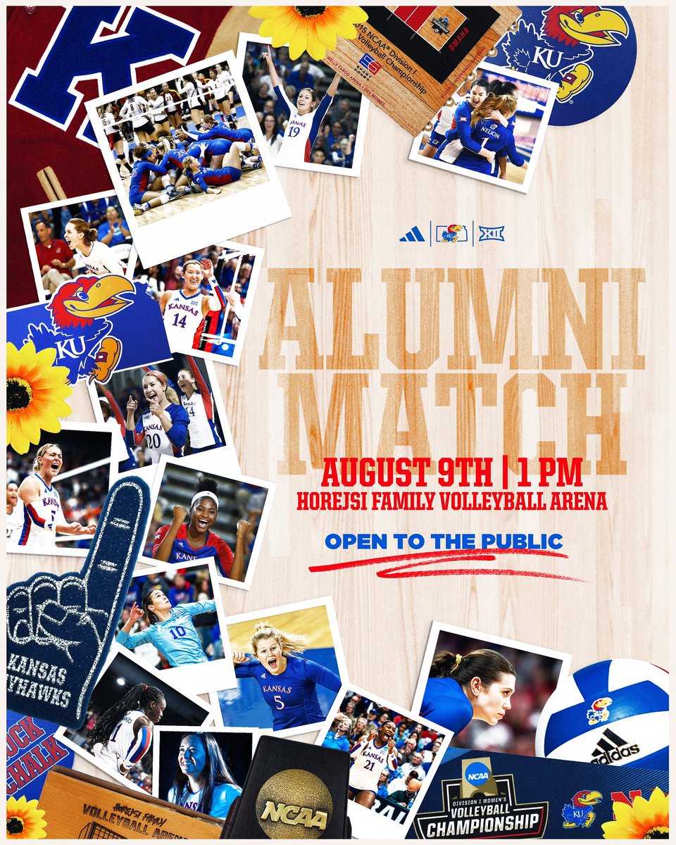 KUVolleyball's tweet photo. Some familiar faces will be back in Horejsi August 9th 👀

🔗 https://t.co/nGRYigfXhL

#RockChalk https://t.co/59WdIePI2N