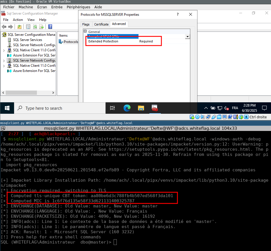 Orange Cyberdefense's SensePost Team (@sensepost) on Twitter photo Reverse engineering Microsoftās SQLCMD.exe to implement Channel Binding support for MSSQL into Impacketās mssqlclient.py. Storytime from Aurelien (<a href="/Defte_/">AurĆ©lien Chalot</a>), including instructions for reproducing the test environment yourself.
(link below) Reverse engineering Microsoftās SQLCMD.exe to implement Channel Binding support for MSSQL into Impacketās mssqlclient.py. Storytime from Aurelien (<a href="/Defte_/">AurĆ©lien Chalot</a>), including instructions for reproducing the test environment yourself.
(link below)