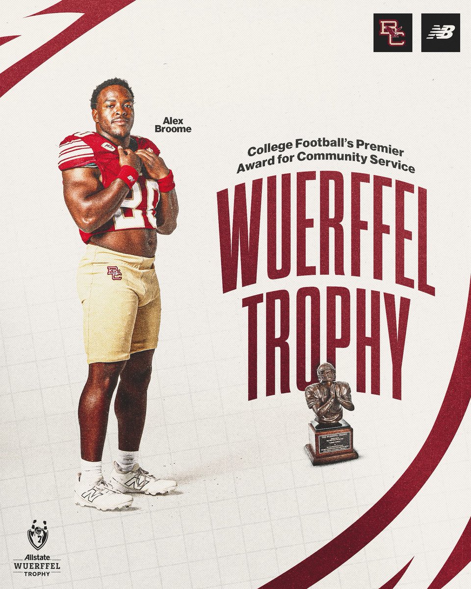 Service. Leadership. Excellence. Alex Broome has been nominated to the 2025-26 #AllstateWuerffelTrophy Watch list!

#NEXTLEVEL