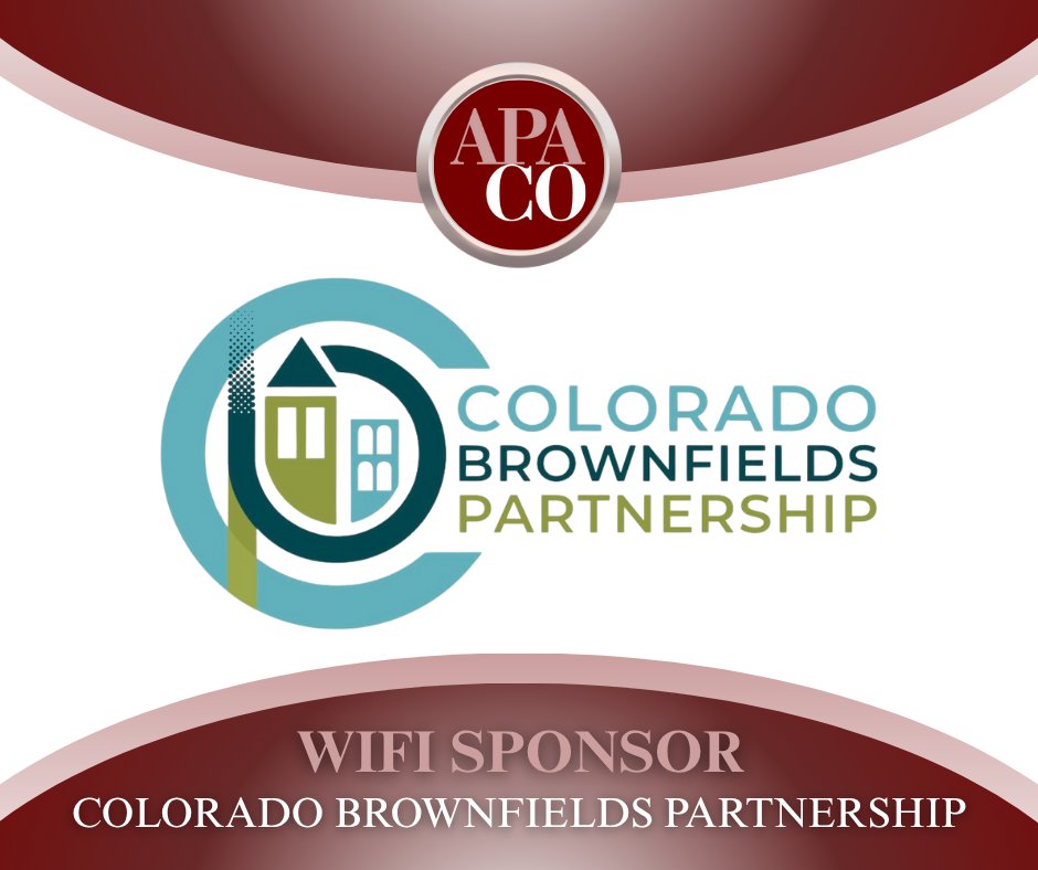 🎉 We're thrilled to welcome our newest sponsor, Colorado Brownfields Partnership!

Your support helps us advance planning excellence across the state. Thank you for investing in a better future for Colorado! 🌄