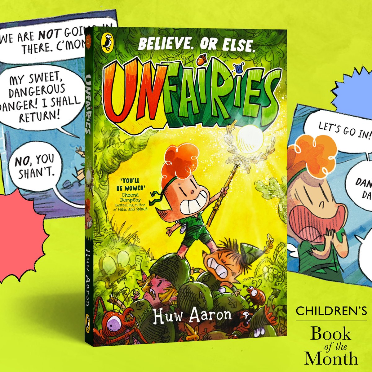 ICYMI! Introducing our magnificent August Children's #BOTM, Unfairies, a hilarious new graphic novel series from the marvellous Huw Aaron!

Join our RECKLESS, FEARLESS and, well, CLUELESS, hero Pip on a breakneck adventure and shop here: waterstones.com/book/unfairies…