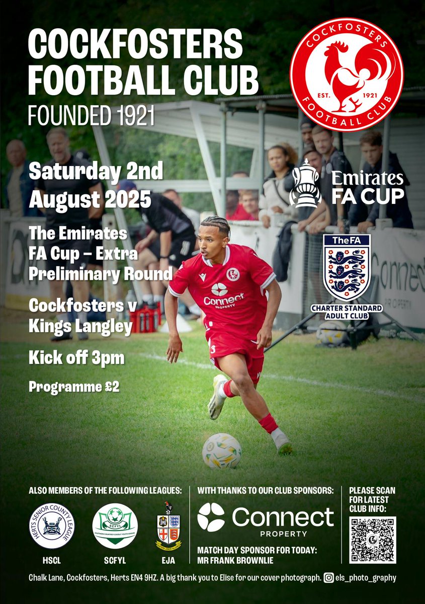 Cockfosters FC (@cockfostersfc) on Twitter photo Next up: FA Cup, at home this coming Sat & we are hosting Kings Langley FC
๐ Sat 2 Aug
๐ FA Cup
๐ Chalk Lane EN4 9HZ
๐๏ธ <a href="/KLFCofficial/">Kings Langley FC</a>
๐ 3pm
๐บ Bar open
๐ฐ Adults ยฃ10 | Conc ยฃ5 | U18 foc
๐ณ season tickets NOT valid for this fixture
Follow this acc. for updates
#UTC ๐ Next up: FA Cup, at home this coming Sat & we are hosting Kings Langley FC
๐ Sat 2 Aug
๐ FA Cup
๐ Chalk Lane EN4 9HZ
๐๏ธ <a href="/KLFCofficial/">Kings Langley FC</a>
๐ 3pm
๐บ Bar open
๐ฐ Adults ยฃ10 | Conc ยฃ5 | U18 foc
๐ณ season tickets NOT valid for this fixture
Follow this acc. for updates
#UTC ๐