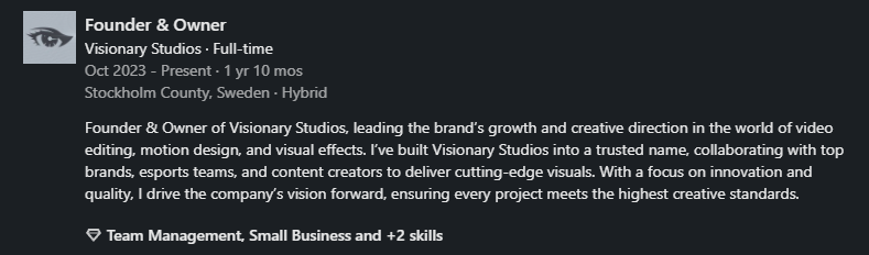 So happy what we have accomplished at <a href="/VisionaryMVM/">Visionary Studios</a>, Much more to go and show!