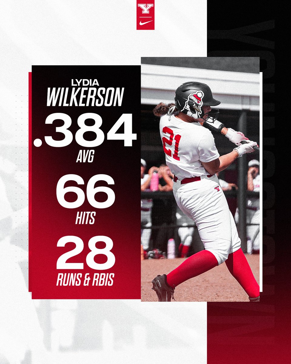 Super Sophomore Season

Lydia Wilkerson was named All-Horizon League Second-Team for the second straight season in 2025.

🔴 Led the league in hits
⚪️ Ranked 4th in batting average
🔴 Tied for team RBI lead
⚪️ Owns a career slash line of .358/.459/.408

#GoGuins