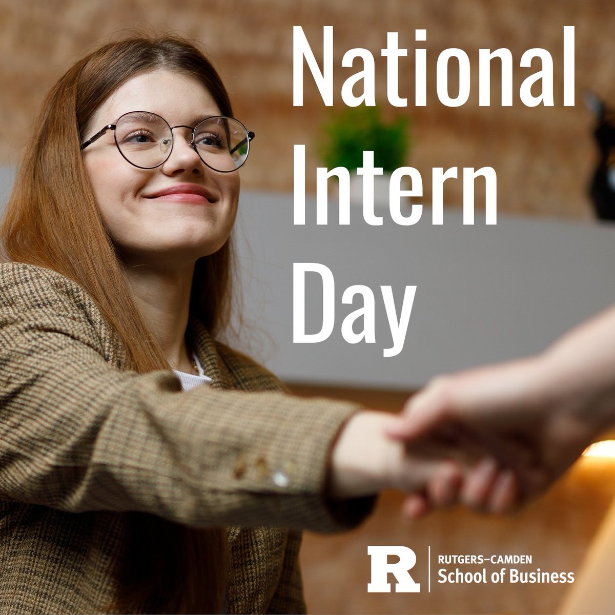 Today is National Intern Day! Today we're recognizing the future leaders of the world, who currently are on staff as interns learning and growing in their future field of practice. A special thank you to all of our interns here at RSBC! #nationalinternday #rutgersbusiness
