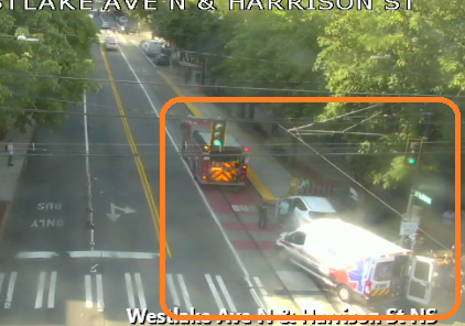 Harrison Stのすぐ北にあるWestlake Ave