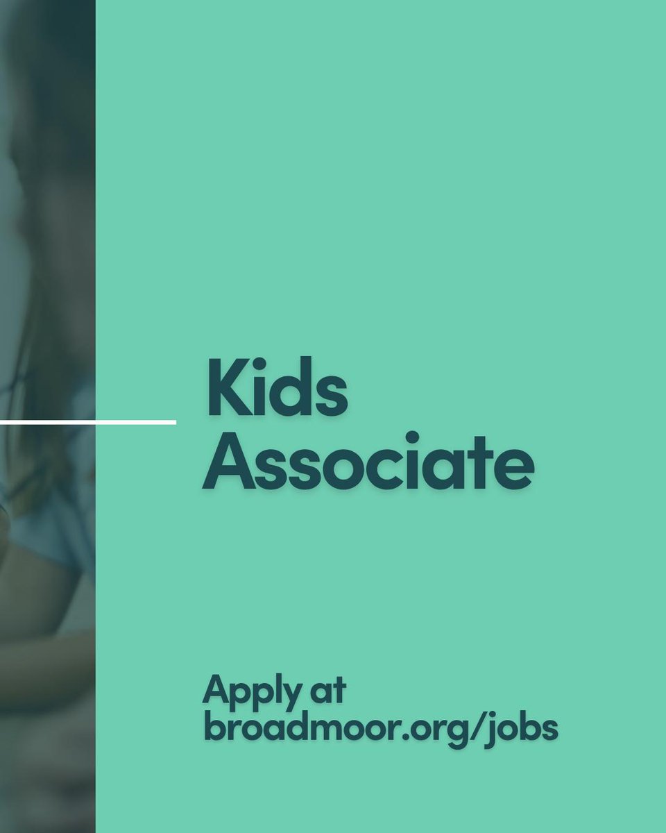 We're hiring a Kids Associate! If you have a heart for discipling children, love equipping volunteers, and thrive in a team setting, this may be the perfect role for you. Learn more and apply at broadmoor.org/jobs!