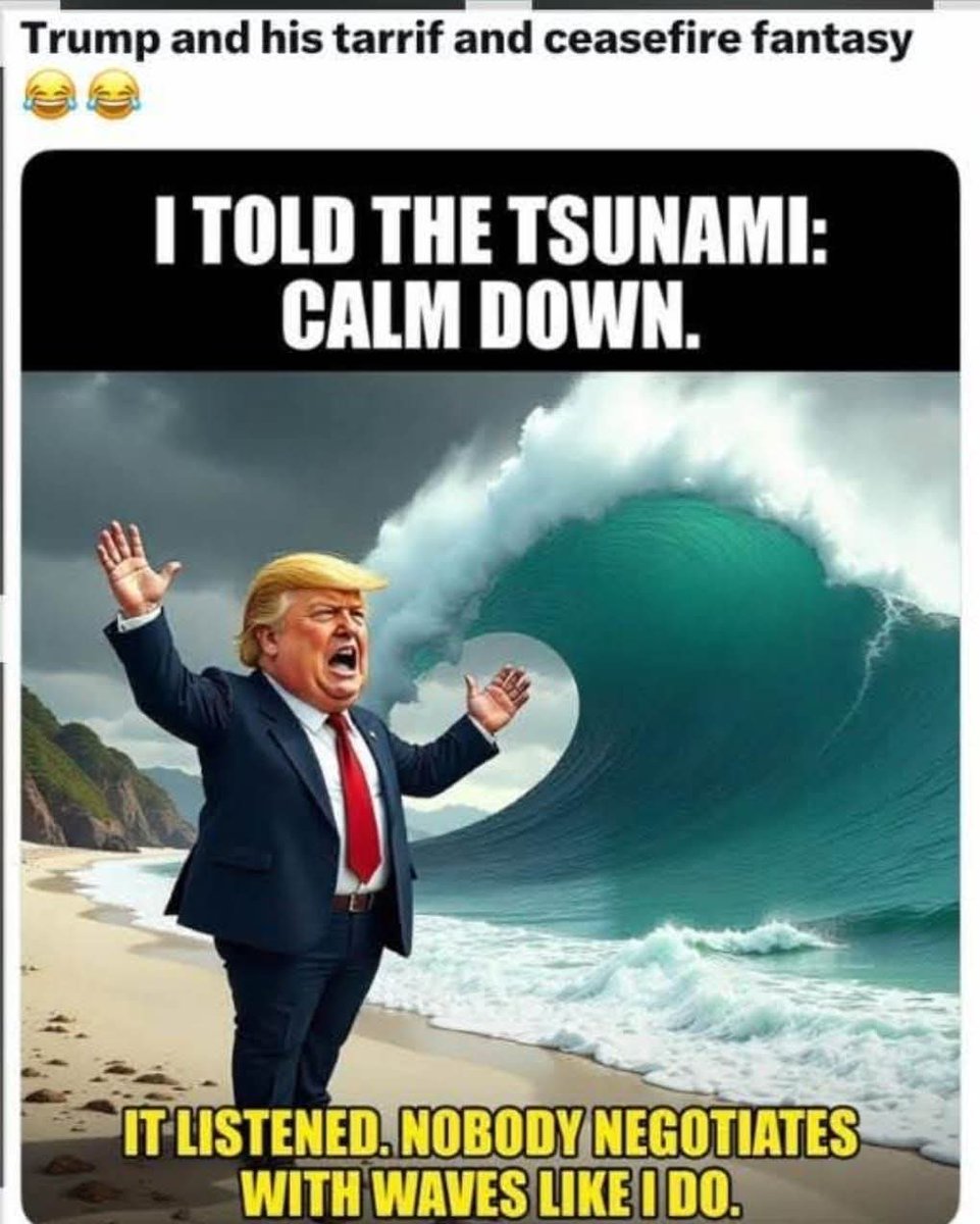 iswetadp's tweet image. Sarcasm of the Day 😏 
Via Meta 
#USTarriffs