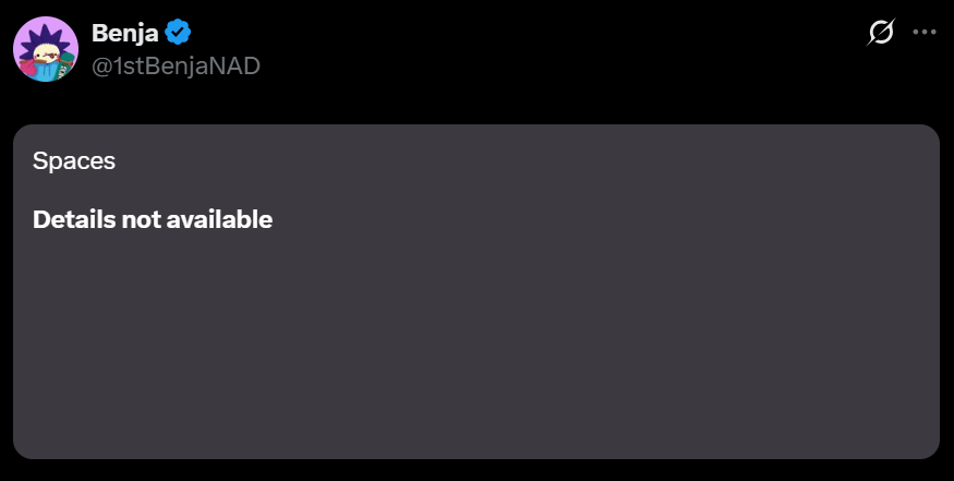 yesterday its <a href="/1stBenjaNAD/">Benja</a>  and now its <a href="/cryptunez/">tunez (evm/acc) 🤖</a> 

yup, I should stop this.