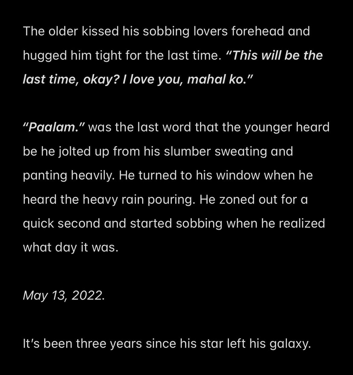 namiss ko mag bedtime story kay i will post this one na from years ago na, na hindi ko pa yata nakkwento. 

here is tonight’s bedtime story.