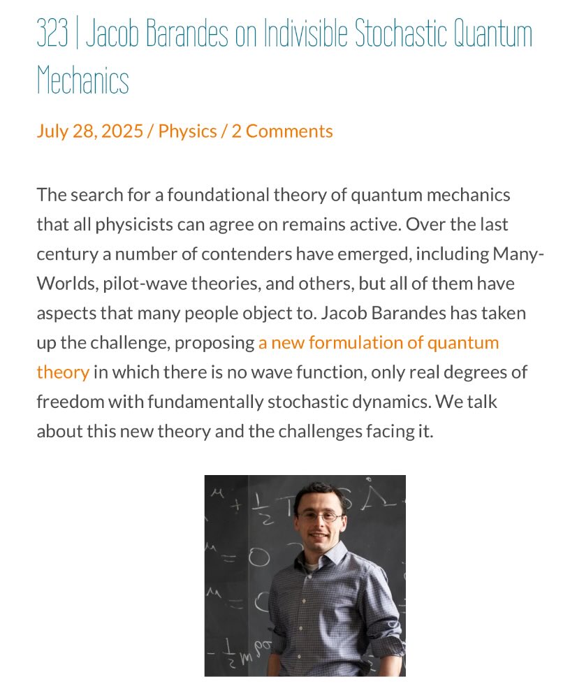 323 | Jacob Barandes on Indivisible Stochastic Quantum Mechanics

preposterousuniverse.com/podcast/2025/0…