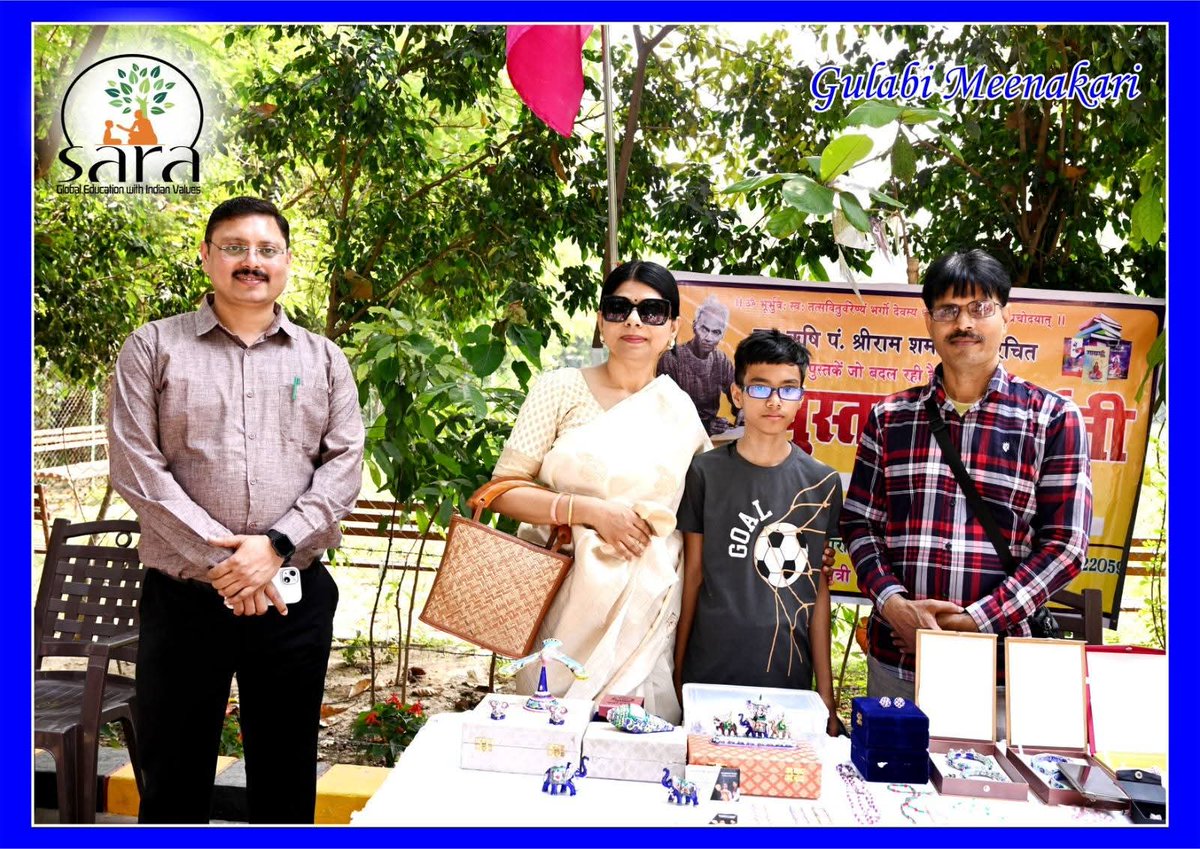 At SARA, learning goes beyond books —
Students explored the heritage art of G.I. Meenakari under a #PresidentAwardeeArtisan, embracing skill, story, and soul.

#SkillWithSoul #CBSESkillEducation #HeritageInHands #SantAtulanand #CraftingCulture