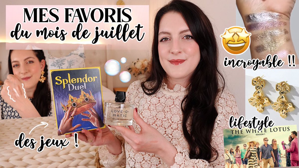 youtu.be/S52dXO-xpwY?si… Nouvelle vidéo en ligne : Mes favoris du mois de JUILLET : le point jeux/séries &amp; découvertes lifestyle/beauté au TOP ! ❤️

#favoris #découvertes #lifestyle #jeux #séries #beauté