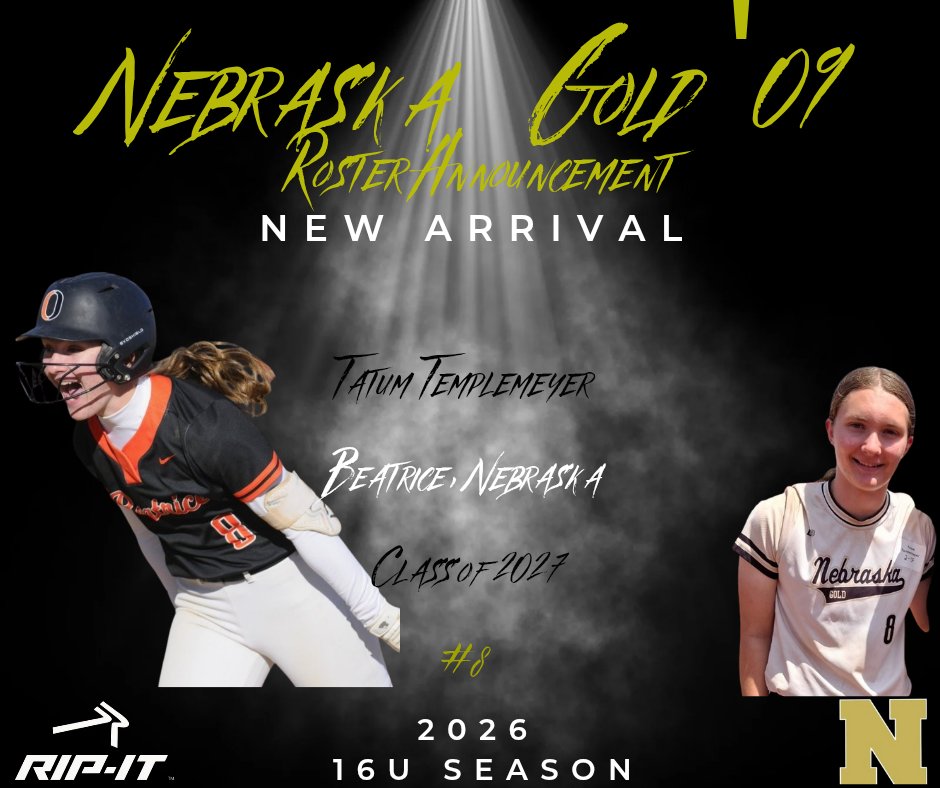 Nebraska Gold '09 National (@nebraskagold09s) on Twitter photo 🚨 New Player Alert 🚨
Tatum Templemeyer
Beatrice, NE
*Regional Team Call-Up*
#GoldDNA
#ForYouIWill
<a href="/NebraskaGold/">Nebraska Gold</a> 🚨 New Player Alert 🚨
Tatum Templemeyer
Beatrice, NE
*Regional Team Call-Up*
#GoldDNA
#ForYouIWill
<a href="/NebraskaGold/">Nebraska Gold</a>