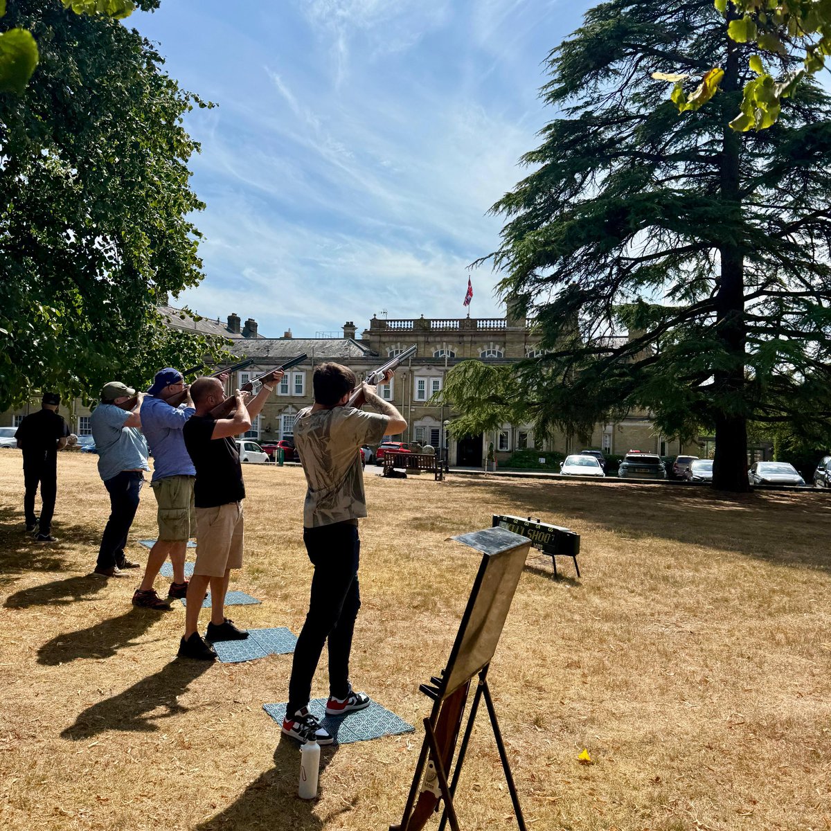 ionoco's tweet image. For our latest Ionoco Sports &amp;amp; Social event, the team swapped the office for the stunning @ChilworthManor. We spent the afternoon testing our aim (and our competitiveness) with a mix of Archery and Laser Clay Shooting. It was great to unwind and catch up after a busy few months!