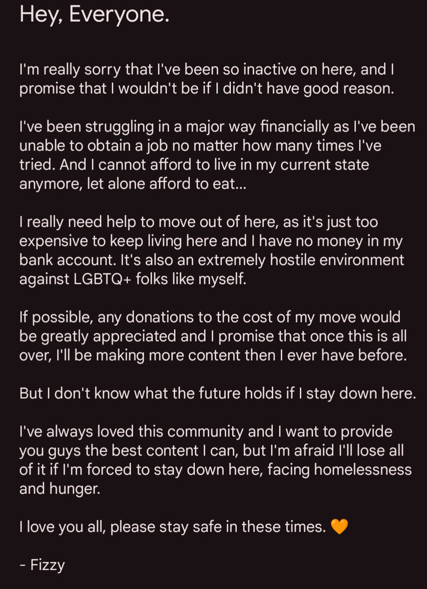 Hey.
I really need your help if you can.

Things have been really rough for me, I'm facing homelessness and hunger.

RTs and donations are very appreciated, and can/will be matched with a custom picture of your choice for every increment of $10.

$BajaBee

#sizetwitter #giantess