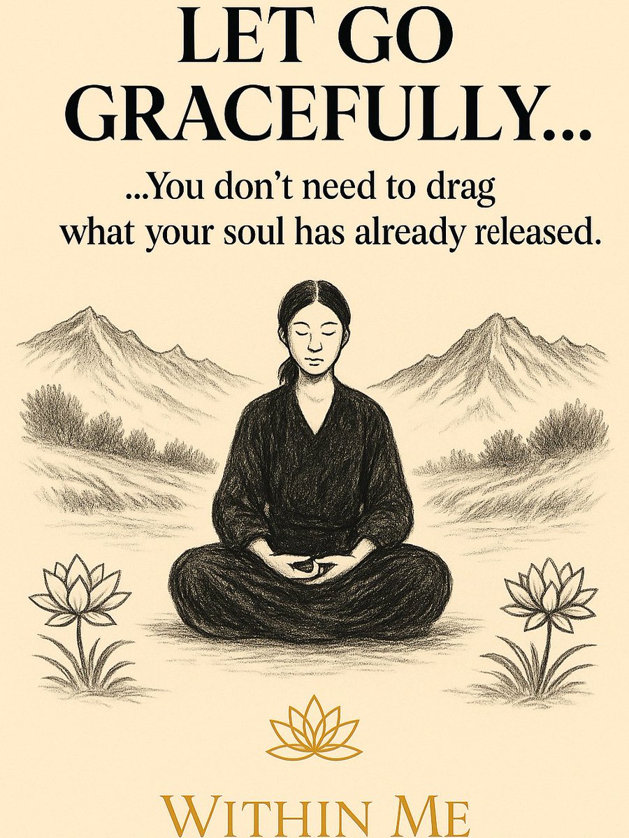 brianahethering's tweet image. Letting go isn’t always loud.
Sometimes it’s a soft exhale.
🌿 A sacred choice to stop carrying what’s already gone.

#WithinMe #LettingGoWithGrace #EmotionalHealing #SacredRelease #TaoWisdom #InnerFreedom #SelfGrowthJourney #MindfulnessQuotes #PeacefulLiving #LotusWisdom