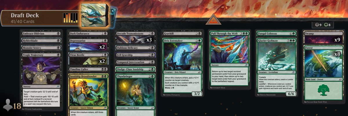 76-2 with aggro burn BG. Not sure how that was a thing