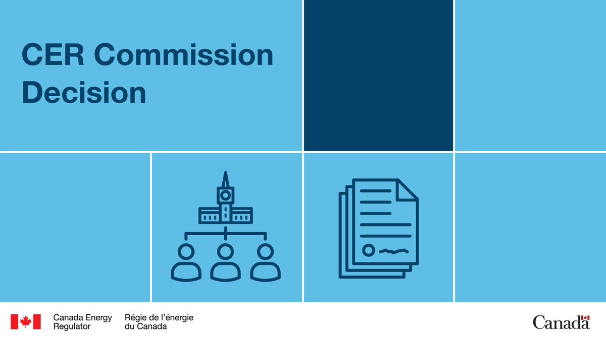 Canada Energy Regulator (@cer_rec) on Twitter photo The Commission of the #CER approves, in part, <a href="/lngcanada/">LNG Canada</a>'s request for confidential treatment of their export licence reporting information. Read the full decision: ow.ly/4iJC50Wyk9U The Commission of the #CER approves, in part, <a href="/lngcanada/">LNG Canada</a>'s request for confidential treatment of their export licence reporting information. Read the full decision: ow.ly/4iJC50Wyk9U