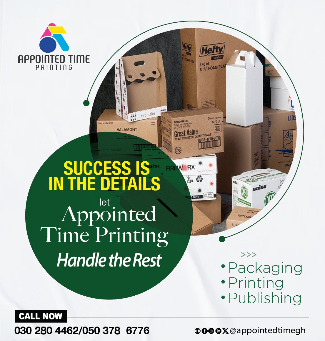 KwameJudah's tweet image. Are you looking for packaging Solutions;
 Food Packaging Boxes.
 Medicine &amp;amp; Supplement Boxes.
 Eco-Friendly &amp;amp; Custom Branded.

📞 Call: 050 378 6776 
📱 WhatsApp:050 357 6131
🌐 appointedtimegh.com

Steezs Palago The OSP Nicholas Jackson Afenyo Mmoa #BBNaija Paul Adom Otchere