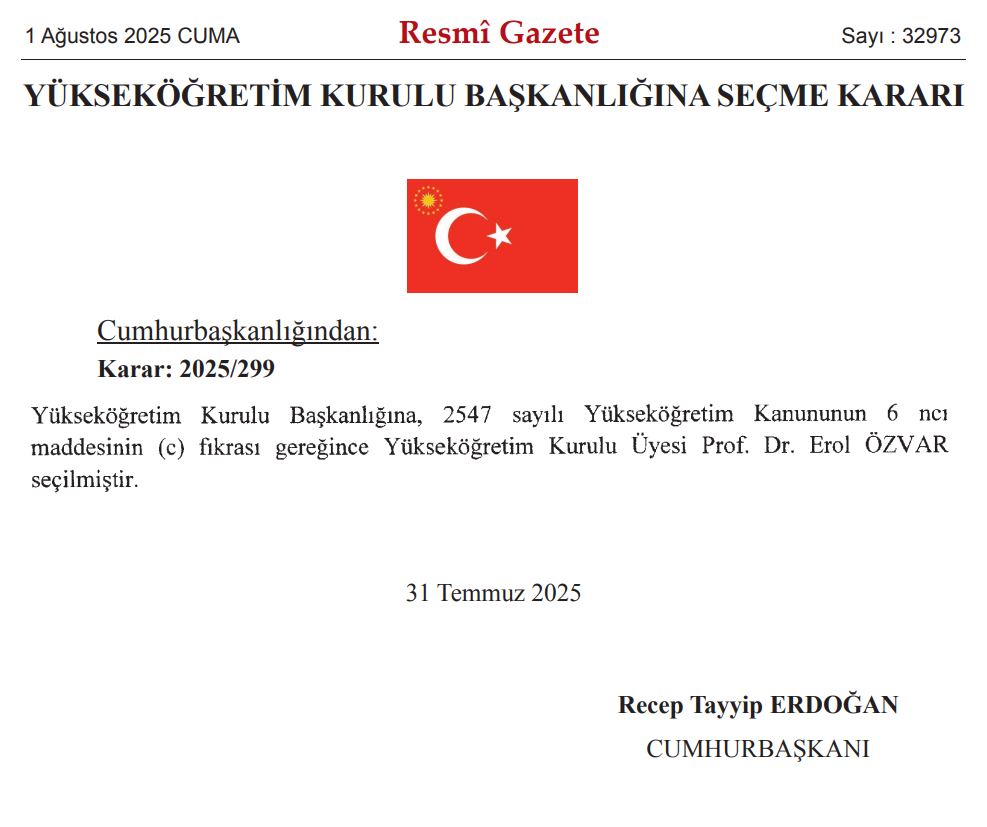 Erol Özvar (@erolozvar) on Twitter photo Cumhurbaşkanımız Sayın <a href="/RTErdogan/">Recep Tayyip Erdoğan</a>’a, şahsımı Yükseköğretim Kurulu Başkanlığı görevine layık görerek gösterdikleri güven ve teveccühleri için şükranlarımı arz ediyorum.
Ülkemizin yükseköğretim sistemini daha nitelikli, yenilikçi ve uluslararası ölçekte güçlü bir yapıya kavuşturmak Cumhurbaşkanımız Sayın <a href="/RTErdogan/">Recep Tayyip Erdoğan</a>’a, şahsımı Yükseköğretim Kurulu Başkanlığı görevine layık görerek gösterdikleri güven ve teveccühleri için şükranlarımı arz ediyorum.
Ülkemizin yükseköğretim sistemini daha nitelikli, yenilikçi ve uluslararası ölçekte güçlü bir yapıya kavuşturmak