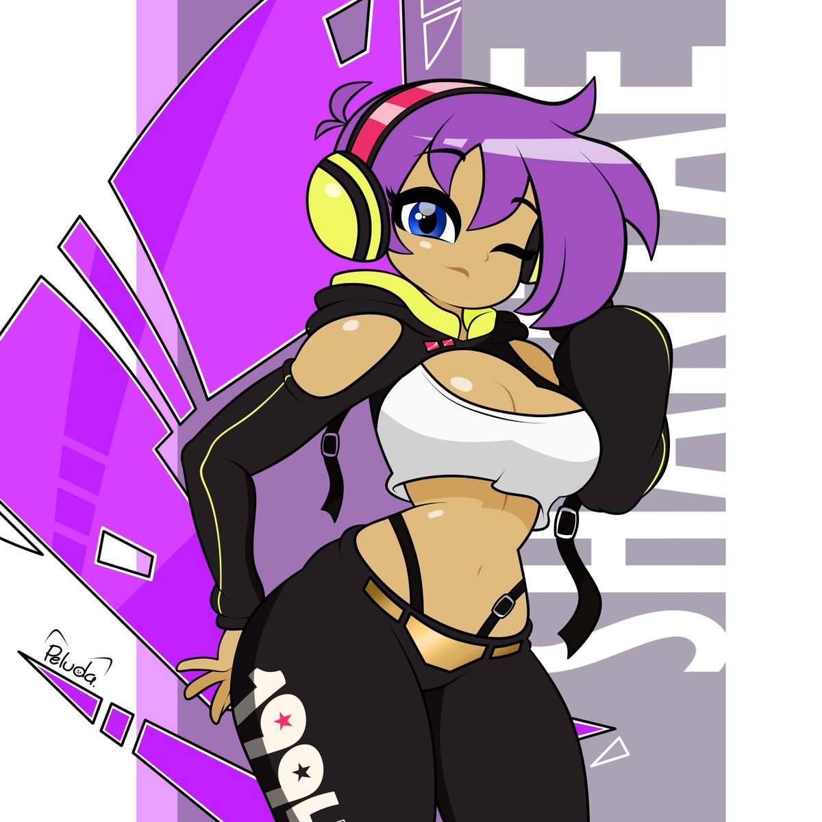 Sorry but, High Voltage Shantae's new outfit hit me so hard yesterday 🥴#shantae