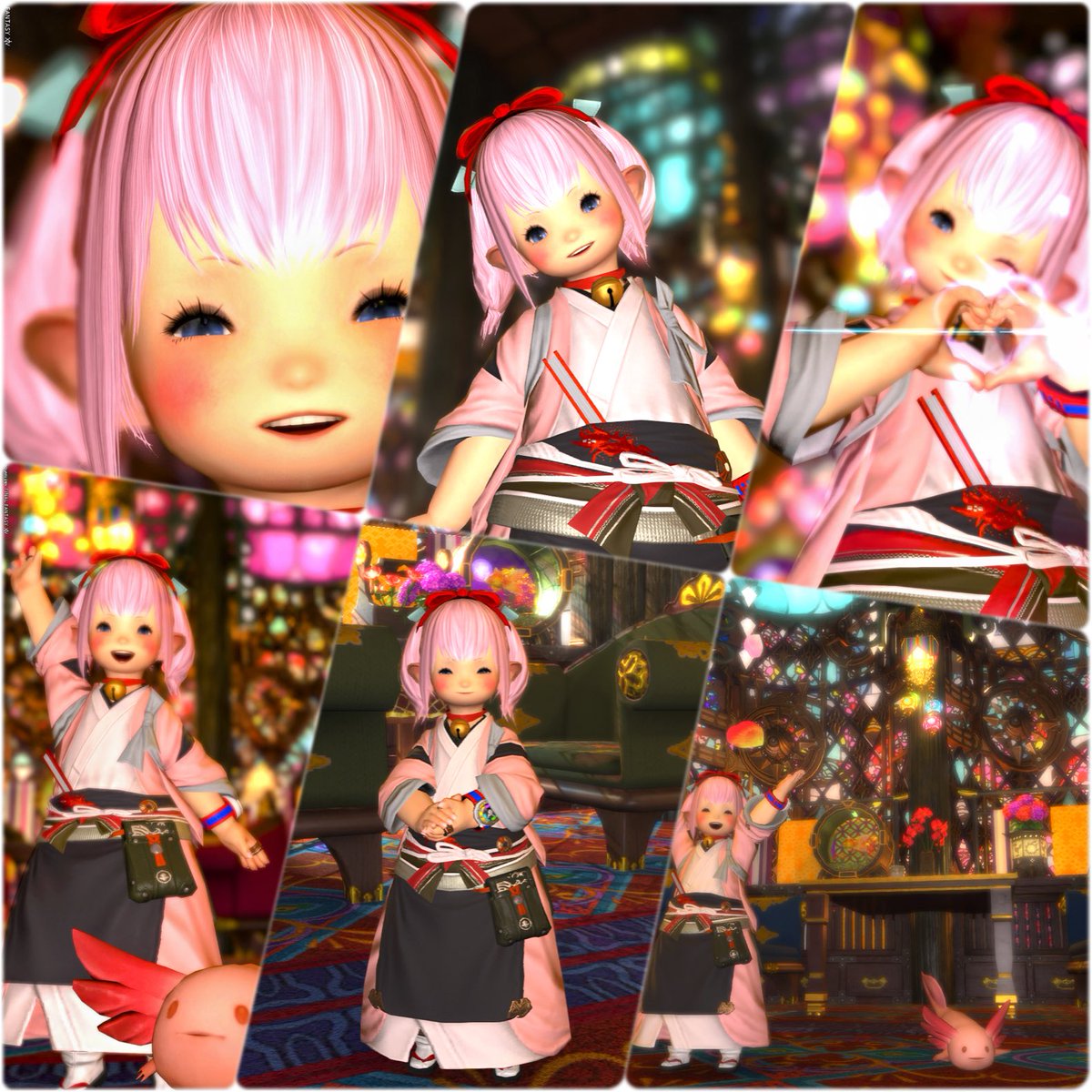 upaupa_0114's tweet photo. ウパちゅ〜すᐕ)ﾉ
 #おはララ です
喫茶万華鏡へお出かけしてきたよ
めっちゃカラフルでキラキラしててSS映えも半端なかったよ✨️
今日は夜勤の早出なので寝れるか分かんないけど週末頑張ります(ง •̀_•́)ง
 #NoraSieHousing
 #FF14  #ララフェル https://t.co/ZYRWuOEDJZ