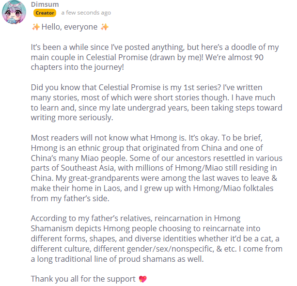 starlenewrites's tweet photo. Well, I finally posted a new thing to thank my supporters on @tapas_app with a doodle!
#indieauthors #asianwriters #WritingCommunity https://t.co/HJJ7LdCX79
