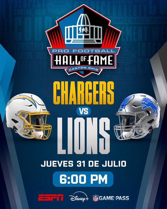 PabloViruega's tweet image. Aquí nos vemos !!!! INICIA #NFLPreseason #NFL 
Junto a @cprocuna 
#Chargers vs #Lions #HOFGame
@nflmx