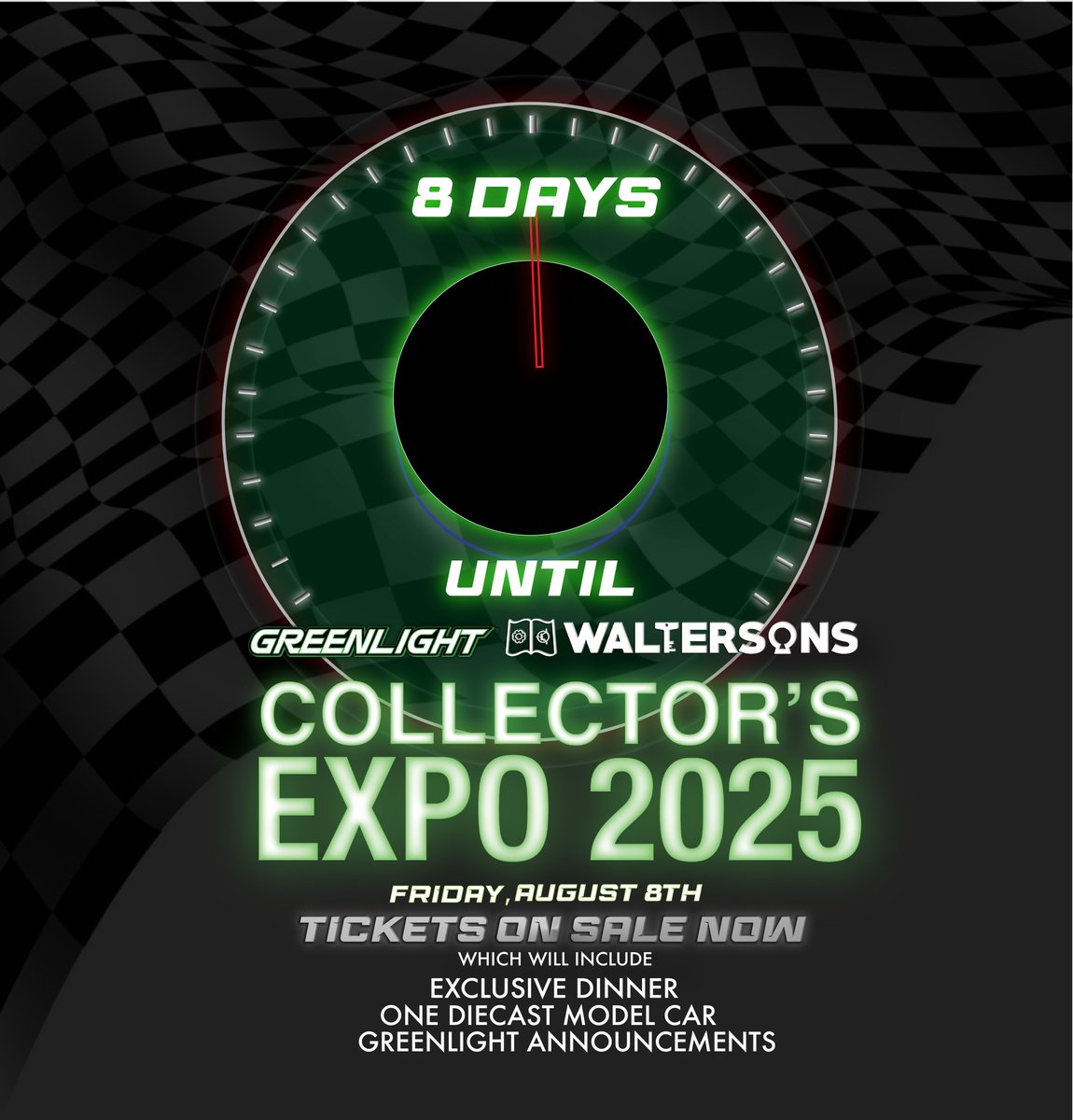 🚨 8 DAYS until the GreenLight x Walterson’s Expo! 🚨
Dinner Guests ONLY get:
 Exclusive Dual Set
 Sneak Peeks &amp; Reveals
 Meet the CEO, Founder &amp; Designers

🎟️ Tickets: loom.ly/EjwCGKg
#GLExpo2025
