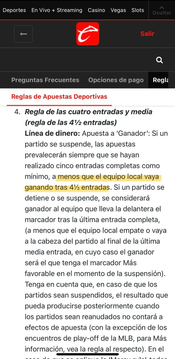royalpicksmx's tweet photo. @Ernesto17 Esa es la regla de las 4 1/2, no tiene sentido jugar la 5ta a efecto de resultado. Es por eso que partidos de 9 entradas el local si va ganando no batea, no hay razón si ya nada cambiaría https://t.co/V8Q4fiuoVL