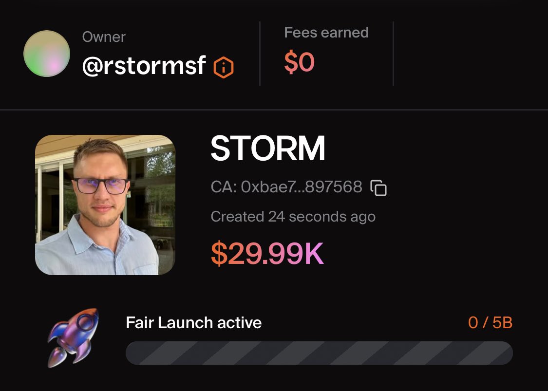 nobi (@0xnobi) on Twitter photo I just launched $STORM on Flaunch.
100% of the trading fees go directly to <a href="/rstormsf/">Roman Storm 🇺🇸 🌪️</a> - I will receive zero fees, neither will Flaunch. All revenue will go to Roman.
All fees are paid in ETH. If you buy, do so knowing there is no utility except fundraising for Roman.
If you I just launched $STORM on Flaunch.
100% of the trading fees go directly to <a href="/rstormsf/">Roman Storm 🇺🇸 🌪️</a> - I will receive zero fees, neither will Flaunch. All revenue will go to Roman.
All fees are paid in ETH. If you buy, do so knowing there is no utility except fundraising for Roman.
If you