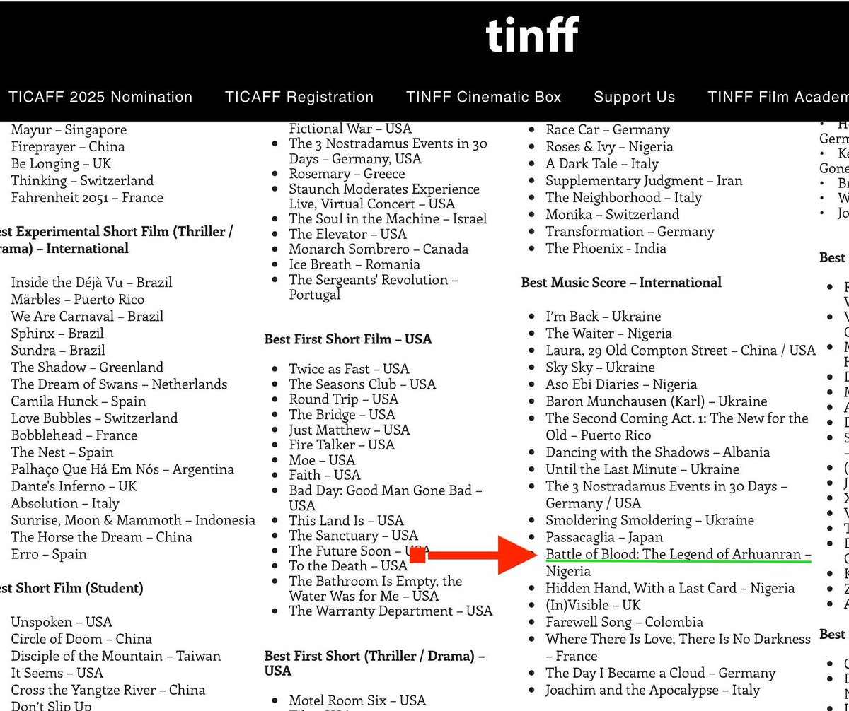 anwuli_roseline's tweet image. Yoooo!!!!
🥹🥹🥹🥹
You guysssssss!!! 

Best Music Score-International - BATTLE OF BLOOD

#tinff #tinff2025 
#composer #filmscore #filmmusic #film 
#gratefulheart #awards #nominee