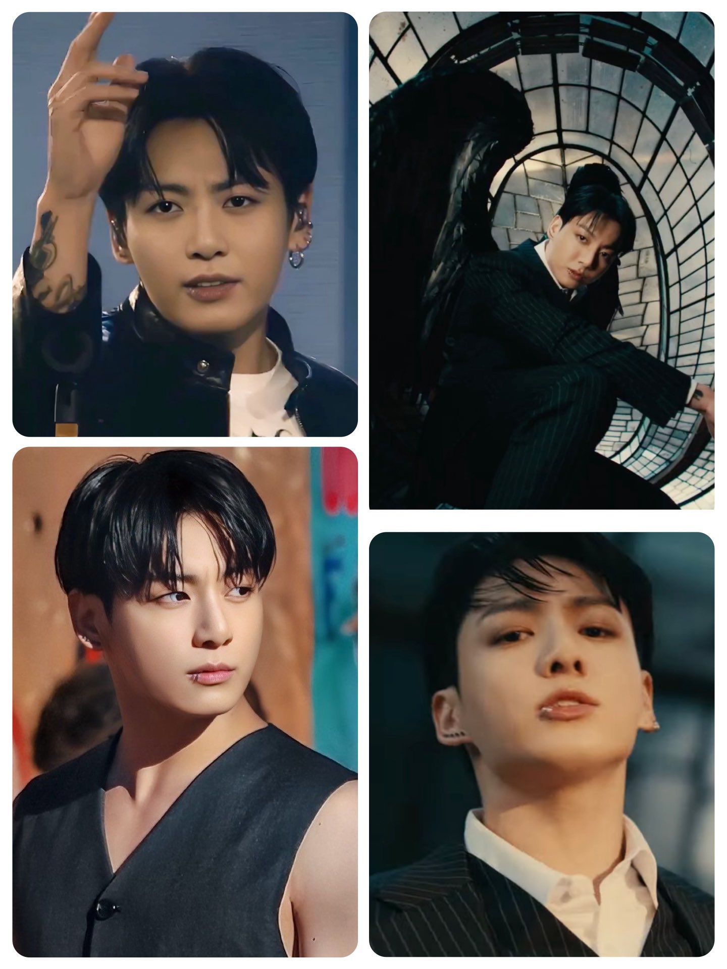 ★おまとめ中★グク ミラー BTS M007-JK beautiful Jungkook 🥰💜💜 美しく かっこいい そして可愛い