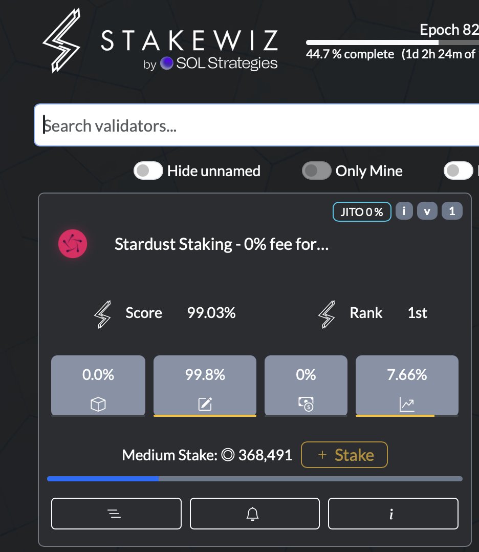 Stardust Staking tweet media