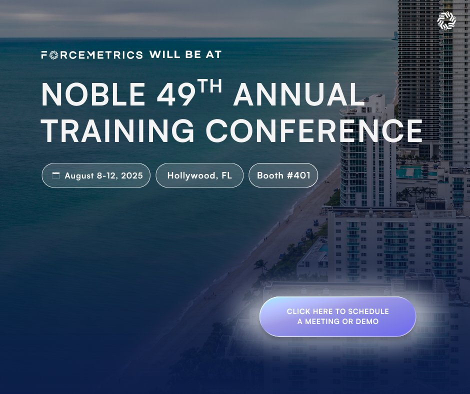 ForceMetrics's tweet photo. FM is headed to NOBLE Annual Training Conference in Hollywood, Florida!
We’re excited to connect with leaders in law enforcement and explore how we can build safer, smarter communities—together.
Schedule a meeting/demo: https://t.co/wgzmICjkYi
#NOBLE2025 #ForceMetrics https://t.co/u2T1vQyOc4
