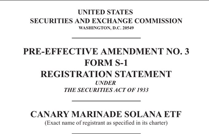 Canary Marinade Solana ETF 注册声明